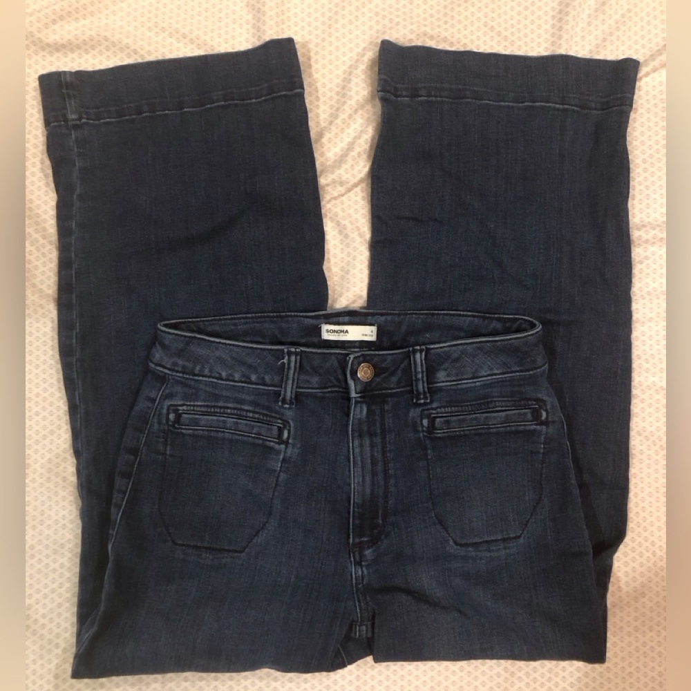 Sonoma Dark Blue Women's Wide Leg Jeans